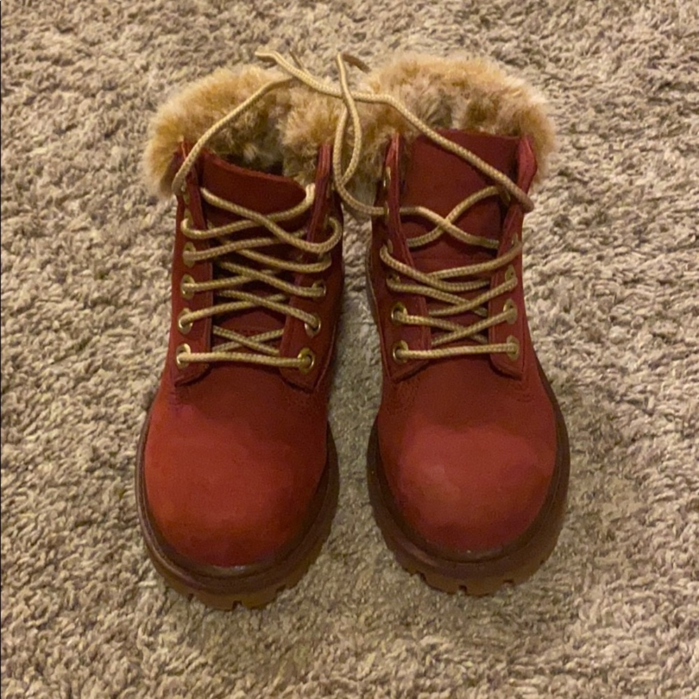 Timberlands Kids Faux Fur